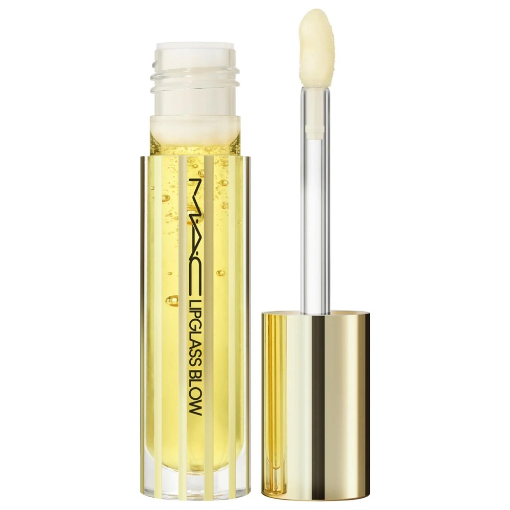 NWOT MAC Cosmetics Lipglass Blow Plumping Non-Sticky Lip Oil shade ginger